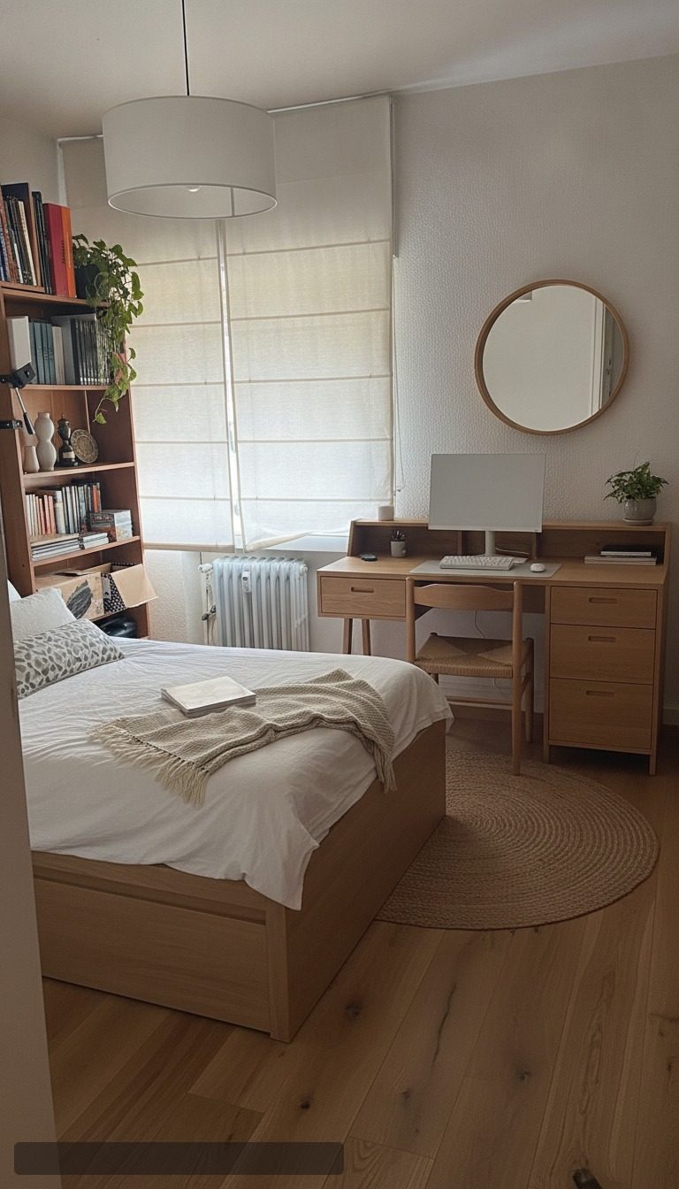 Después: dormitorio amueblado con home staging virtual de Estesia